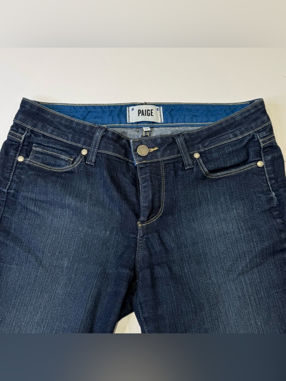 Paige Women's Size 29 Skyline Skinny Denim Jeans Blue Casual